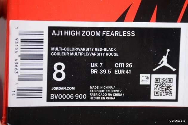 Retro High BV0006-900 Zoom Jordan 1 Fearless Air 0715